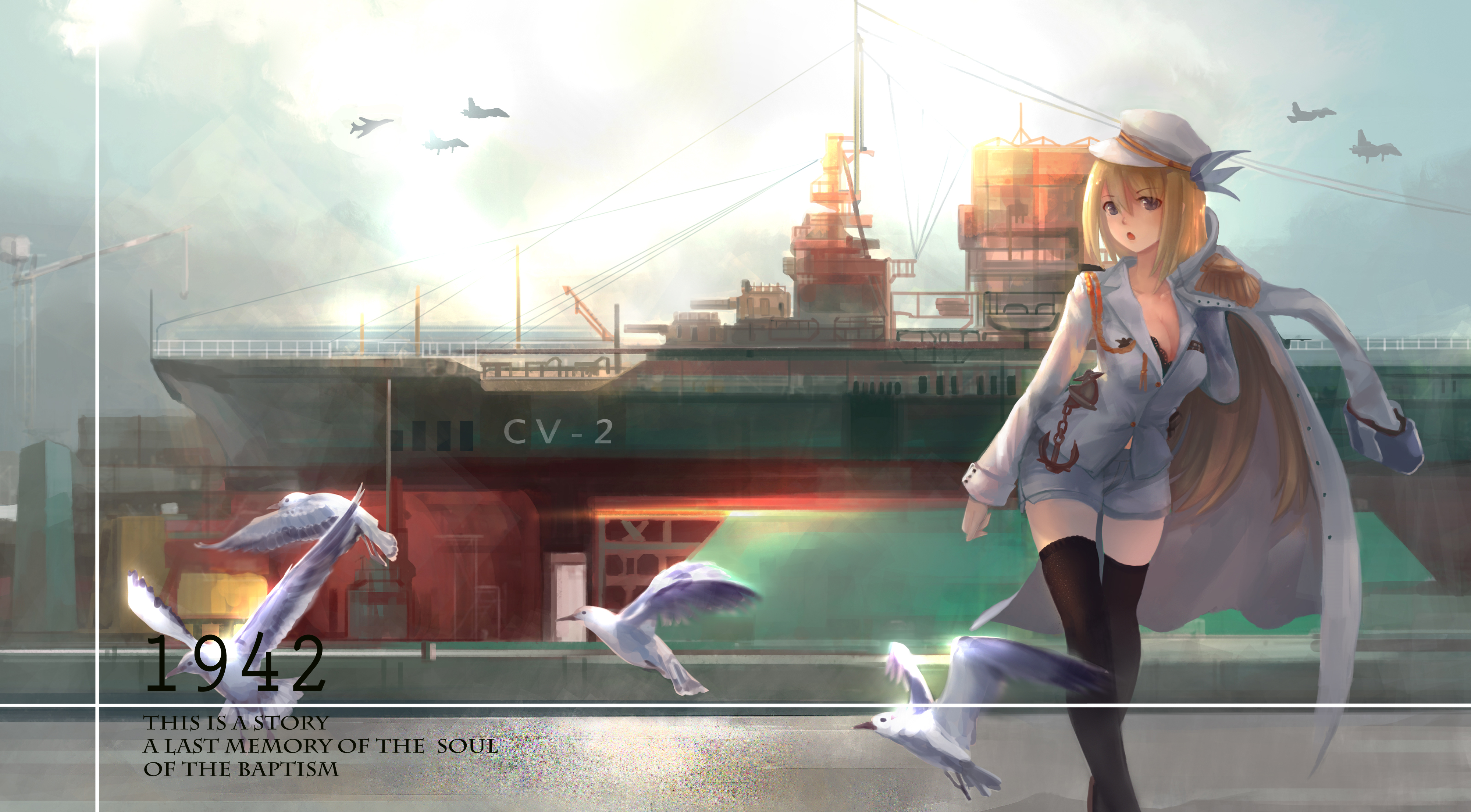 Скачать обои Девушки С Военного Корабля на телефон бесплатно