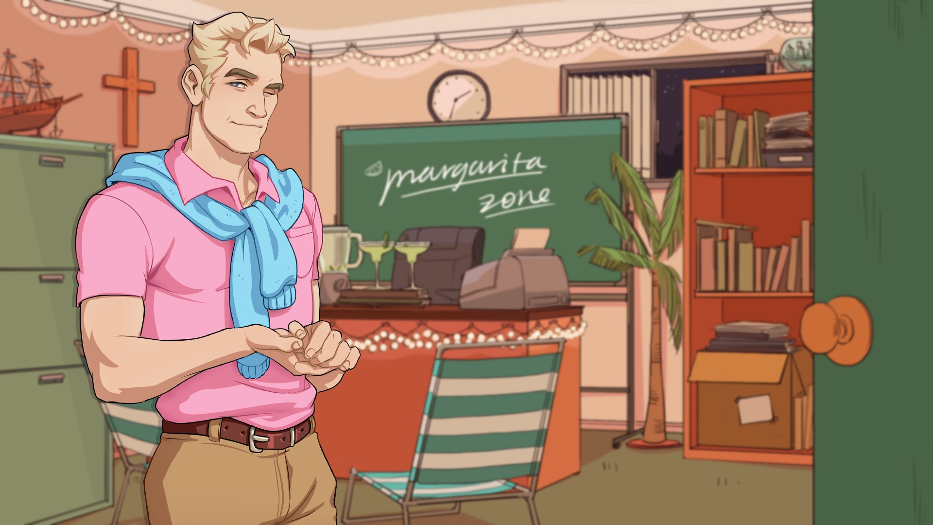 video game, dream daddy: a dad dating simulator