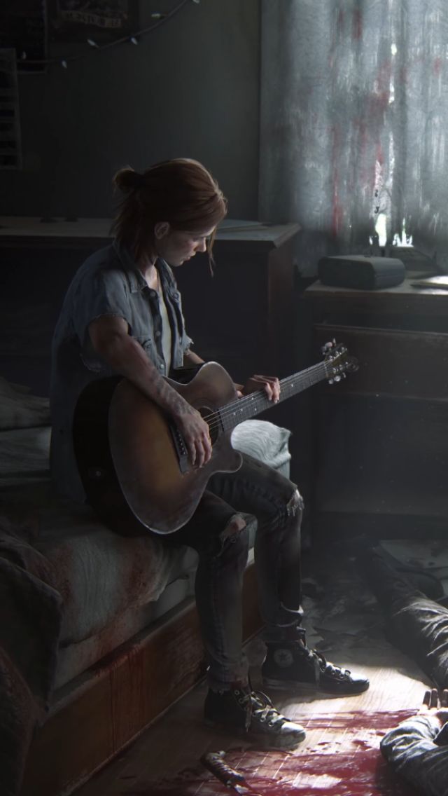 Descarga gratuita de fondo de pantalla para móvil de Guitarra, Videojuego, Ellie (El Último De Nosotros), The Last Of Us: Part Ii.