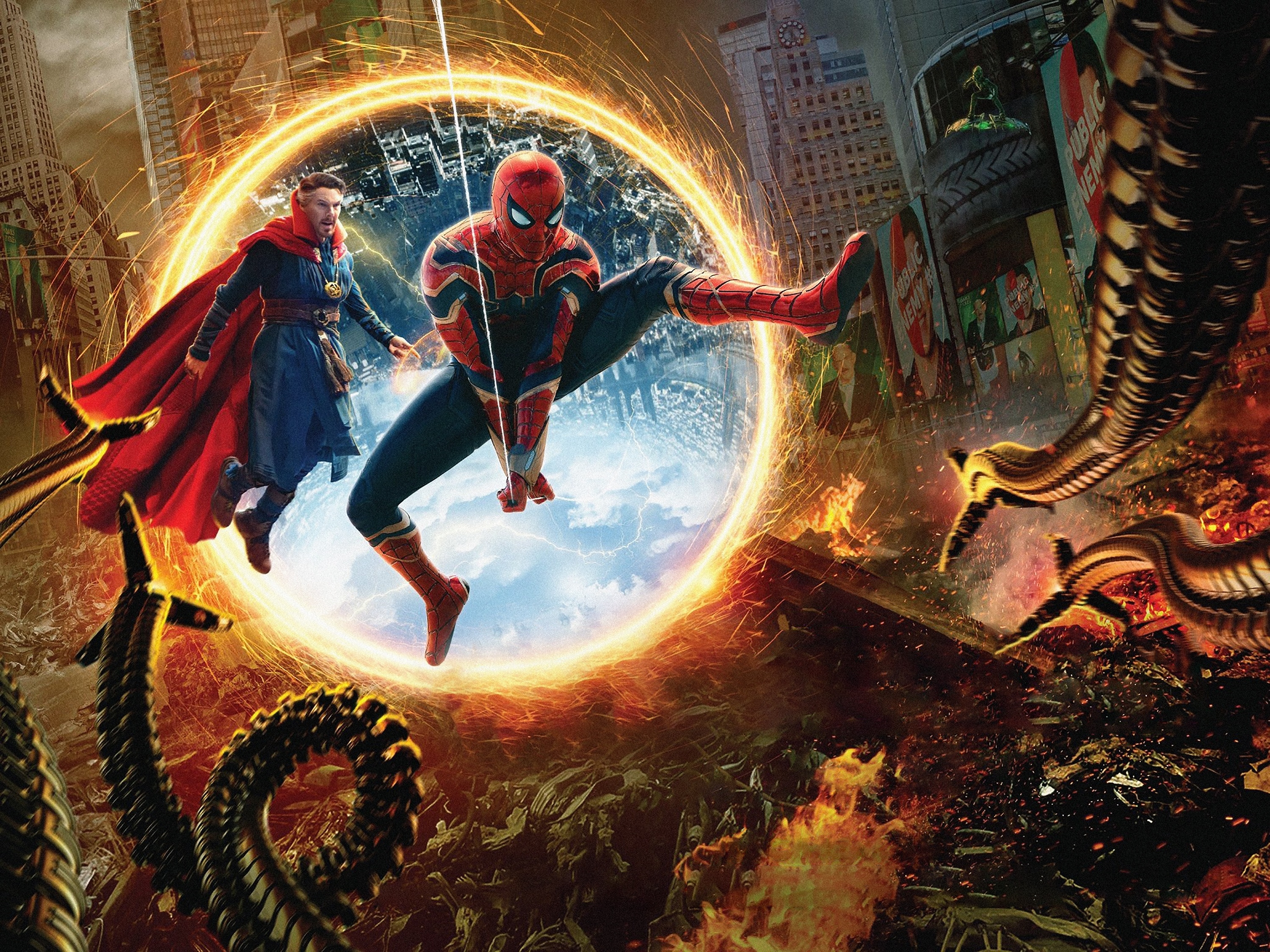 Free download wallpaper Spider Man, Movie, Doctor Strange, Spider Man: No Way Home on your PC desktop