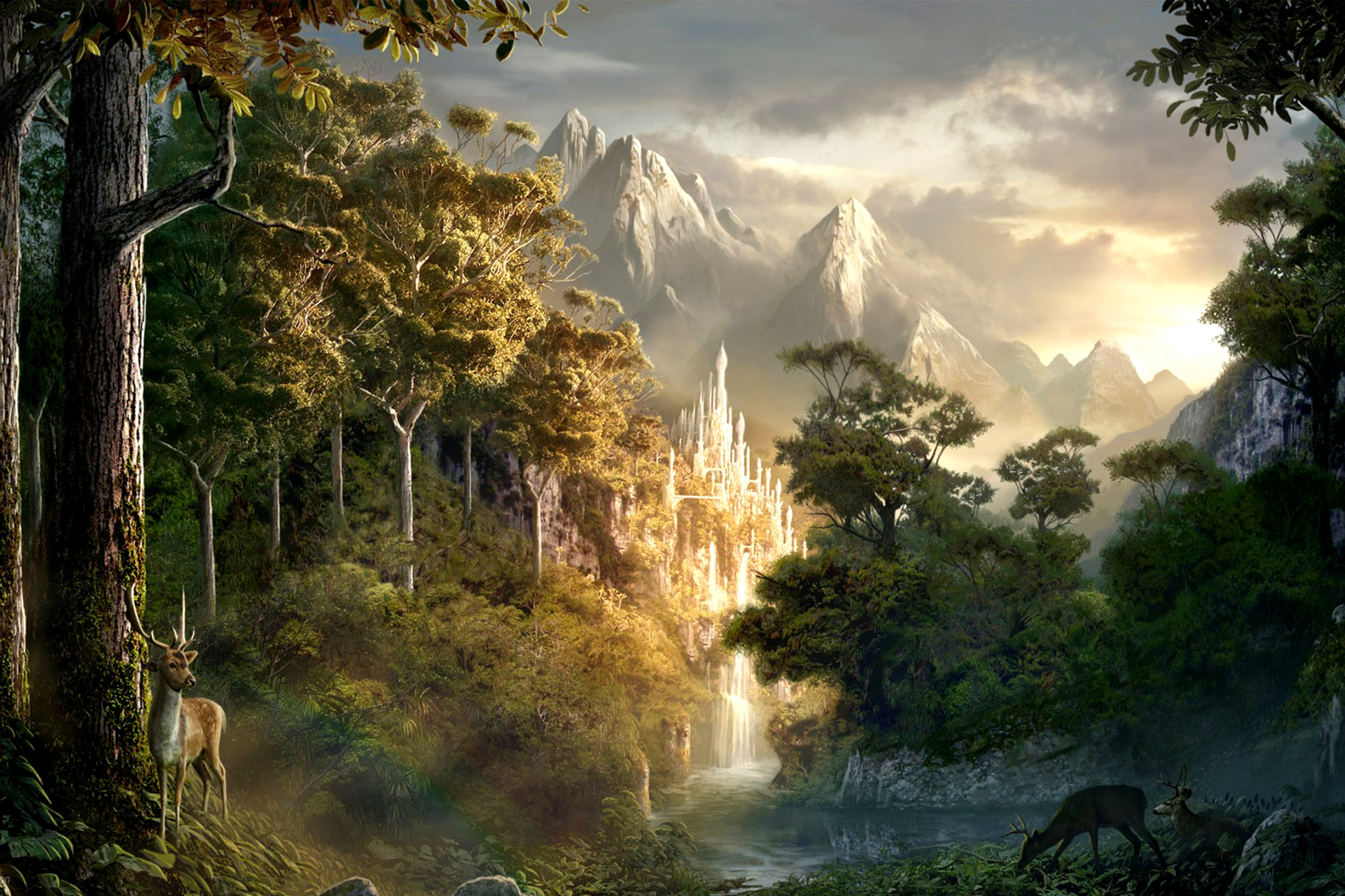 Free download wallpaper Landscape, Nature, Fantasy on your PC desktop