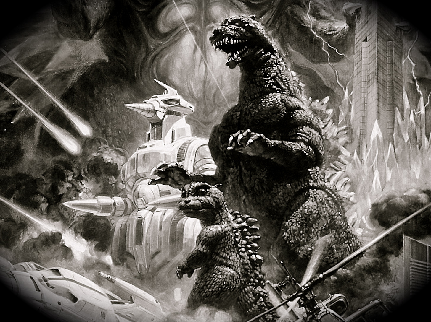 Melhores papéis de parede de Godzilla Vs Godzilla Espacial para tela do telefone