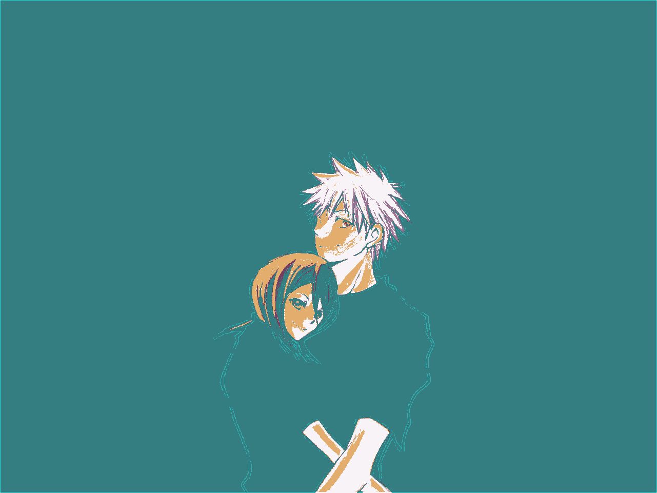 Free download wallpaper Anime, Bleach, Rukia Kuchiki, Ichigo Kurosaki on your PC desktop