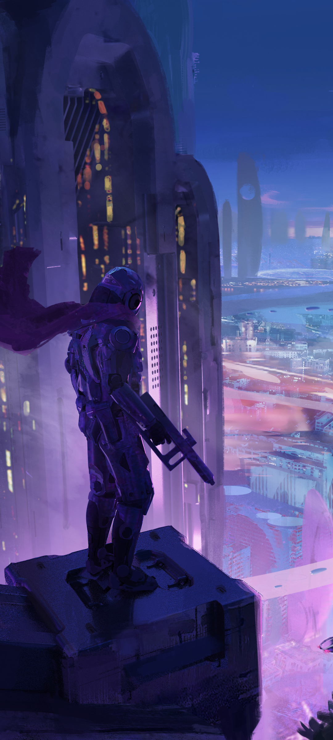 Download mobile wallpaper Cyberpunk, Sci Fi, Futuristic for free.