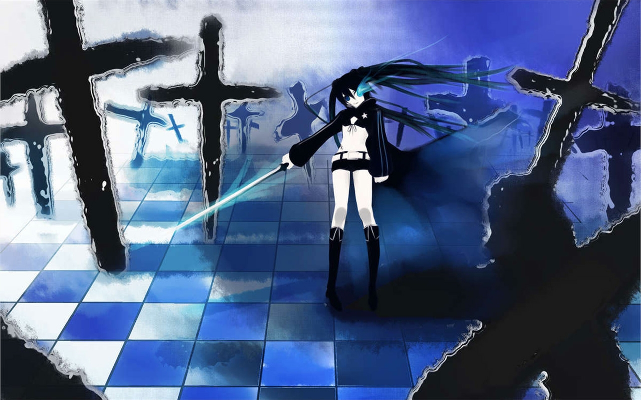 Free download wallpaper Anime, Black Rock Shooter on your PC desktop