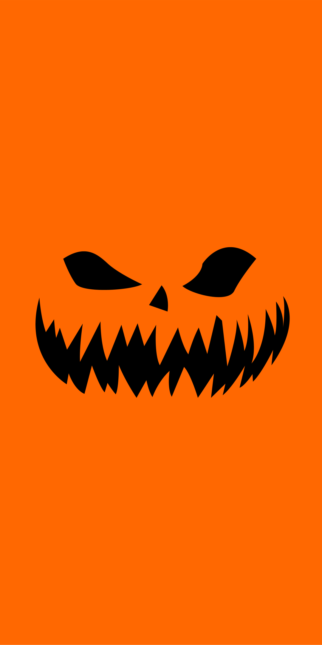 Download mobile wallpaper Halloween, Holiday, Minimalist, Orange (Color) for free.