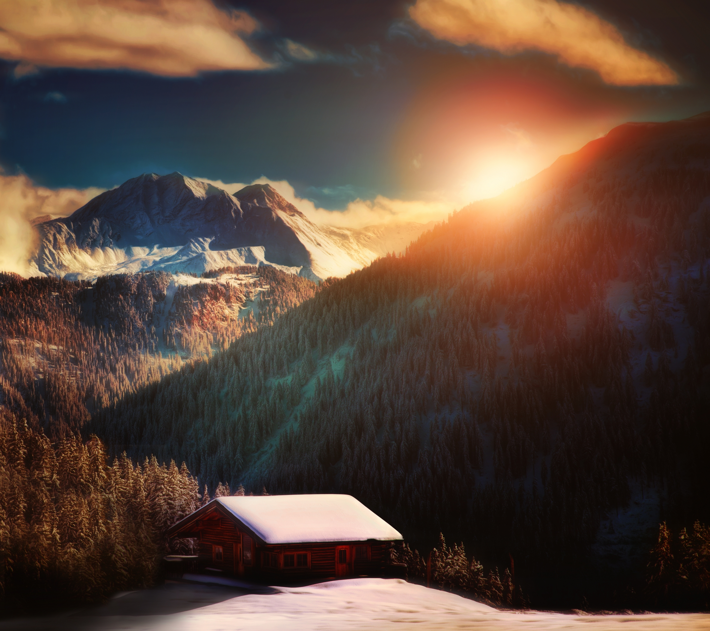 Laden Sie das Berg, Wald, Alpen, Schweiz, Gebirge, Wolke, Hütte, Kabine, Berge, Erde/natur, Sonnenschein-Bild kostenlos auf Ihren PC-Desktop herunter