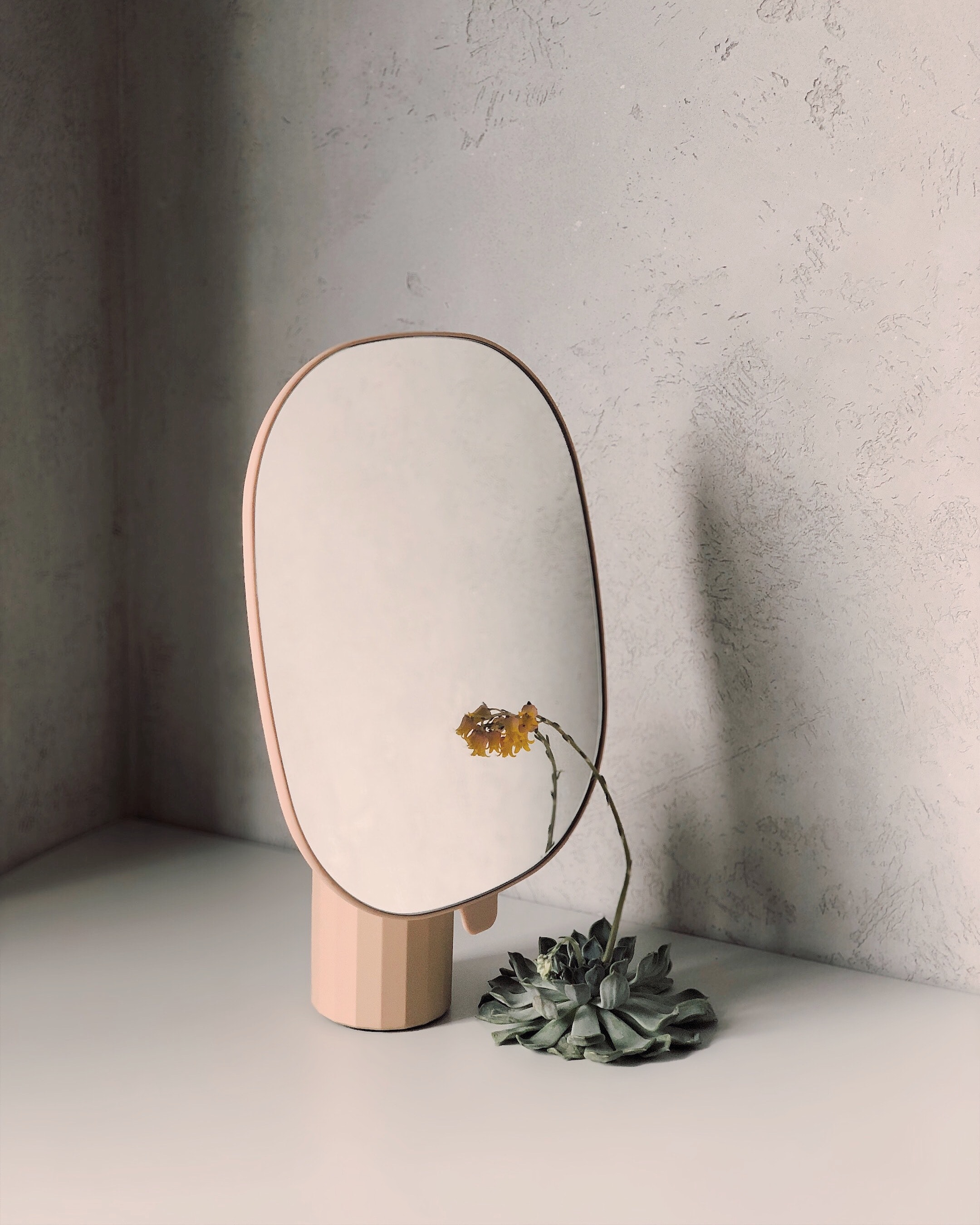 Free download wallpaper Flower, Mirror, Reflection, Minimalism on your PC desktop