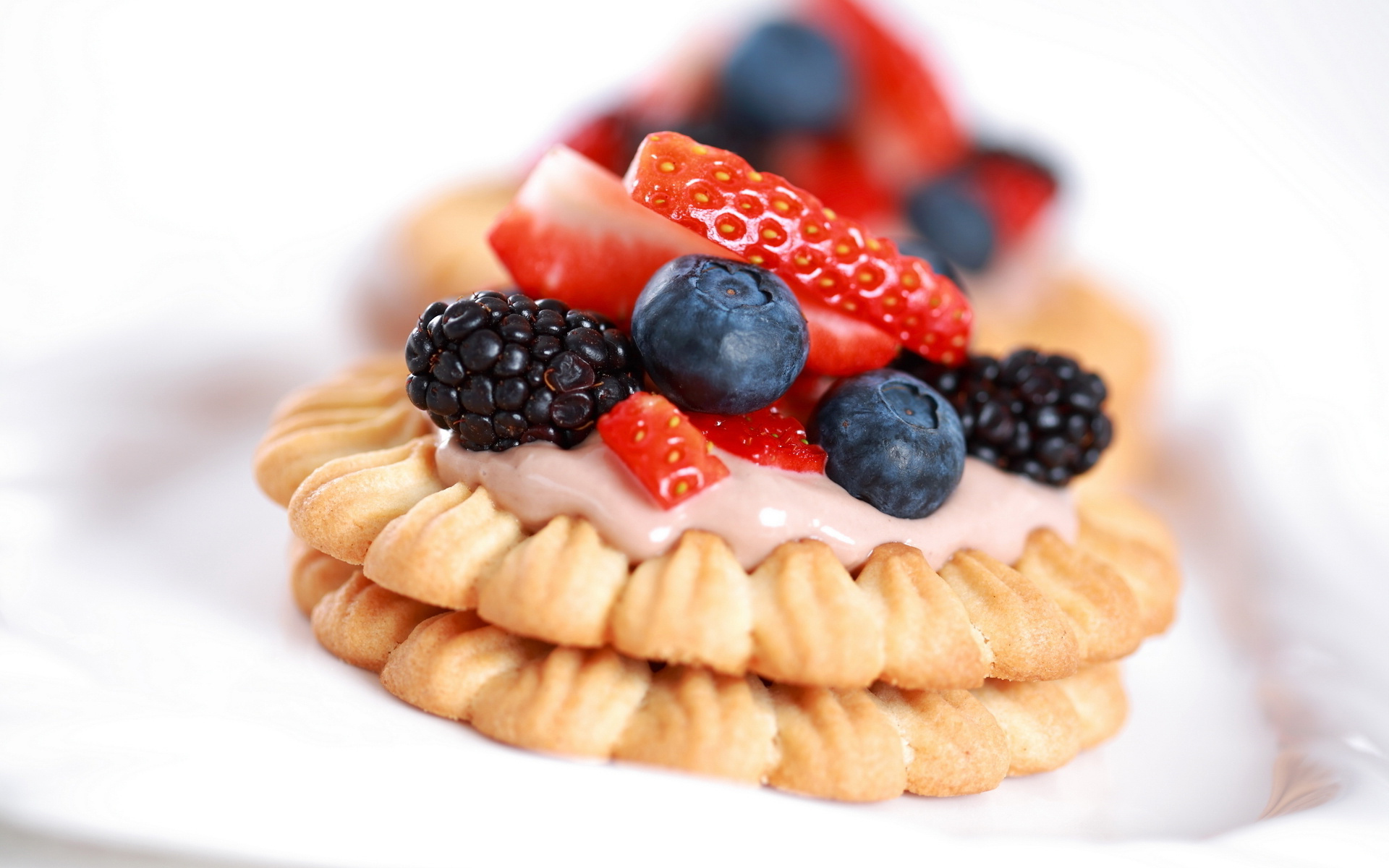 food, biscuit, berry Full HD