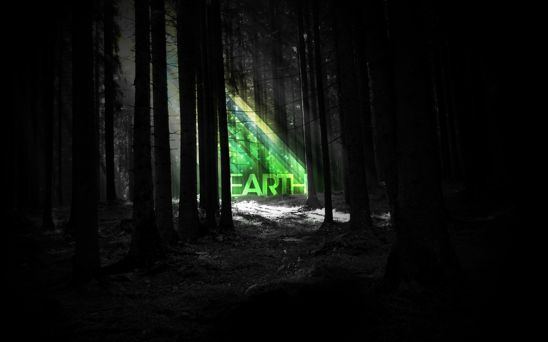 Download mobile wallpaper Dark, Forest, Earth, Artistic for free.