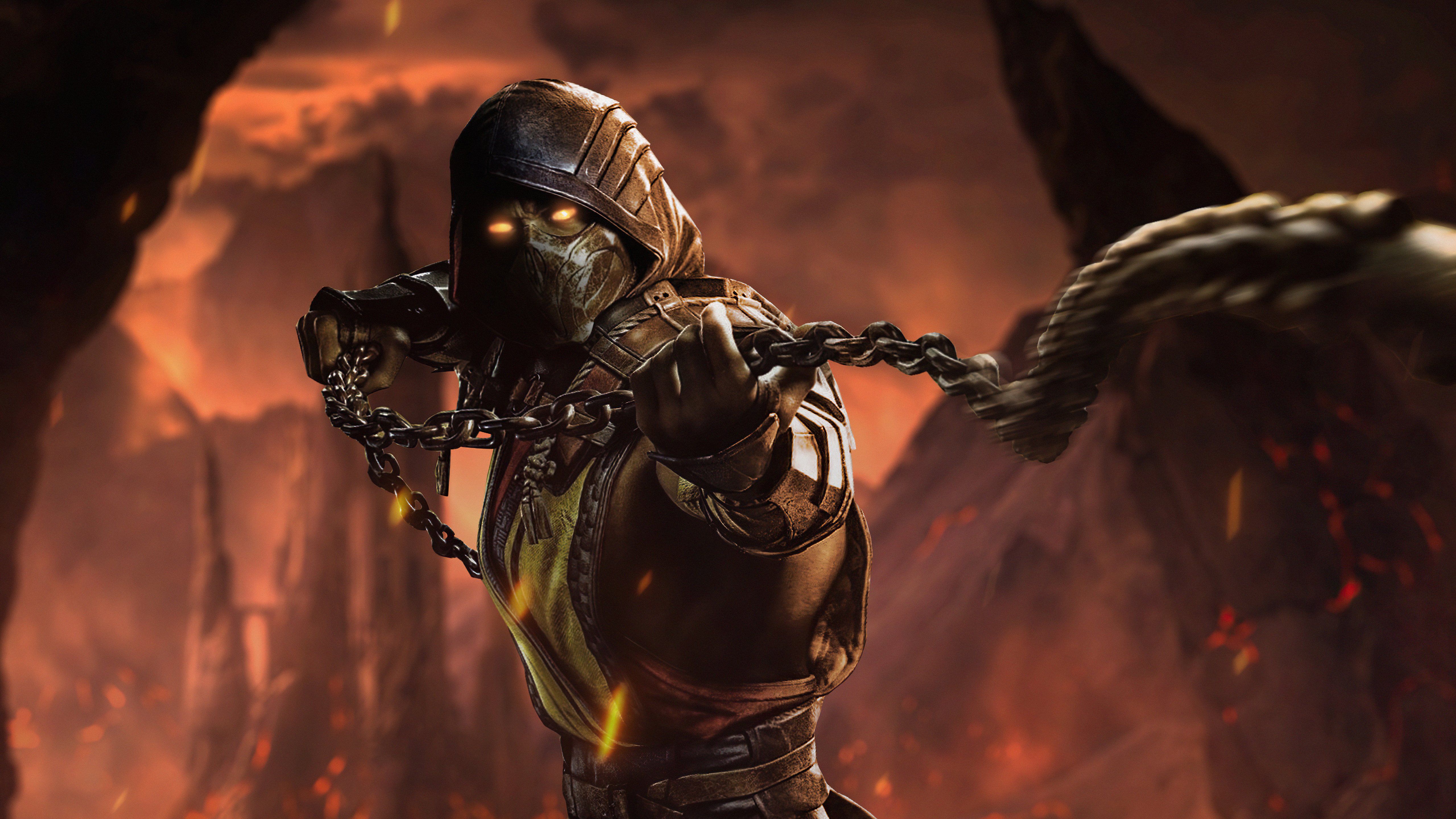 Download mobile wallpaper Mortal Kombat, Video Game, Scorpion (Marvel Comics) for free.