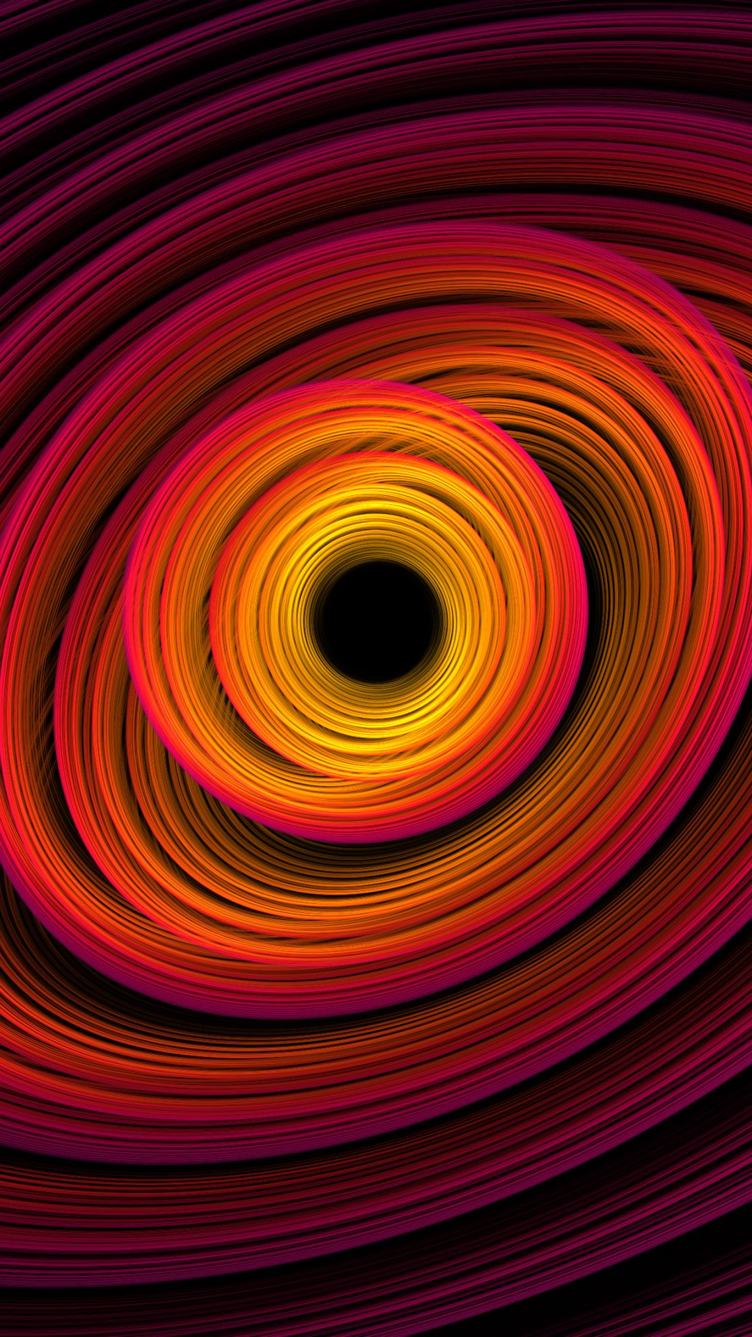 Download mobile wallpaper Abstract, Fractal, Circle, Orange (Color), Apophysis (Software) for free.
