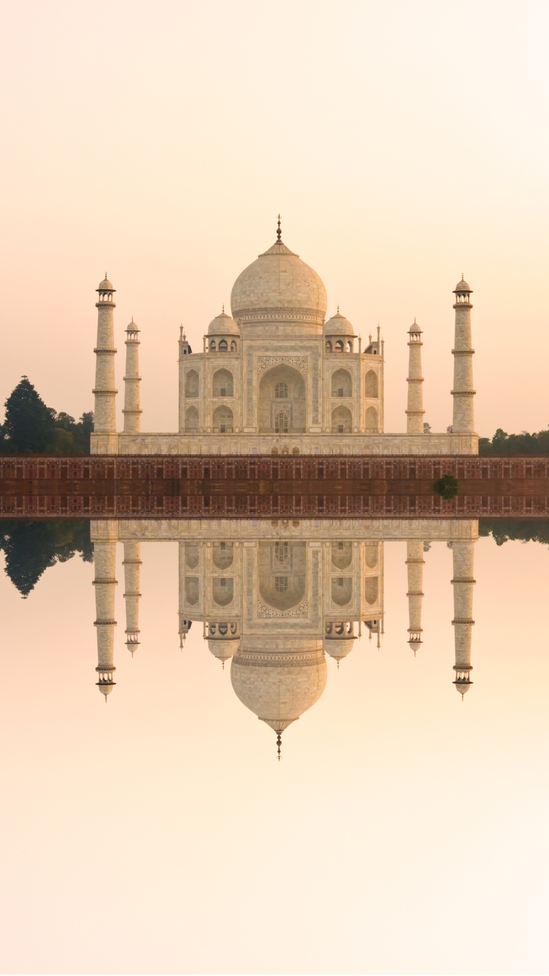 Handy-Wallpaper Wasser, Architektur, Taj Mahal, Gebäude, Monument, Kuppel, Indien, Die Architektur, Monumente, Menschengemacht, Spiegelung, Betrachtung kostenlos herunterladen.