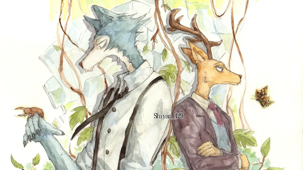 Desktop wallpaper: Legosi (Beastars), Anime, Beastars, Louis (Beastars ...