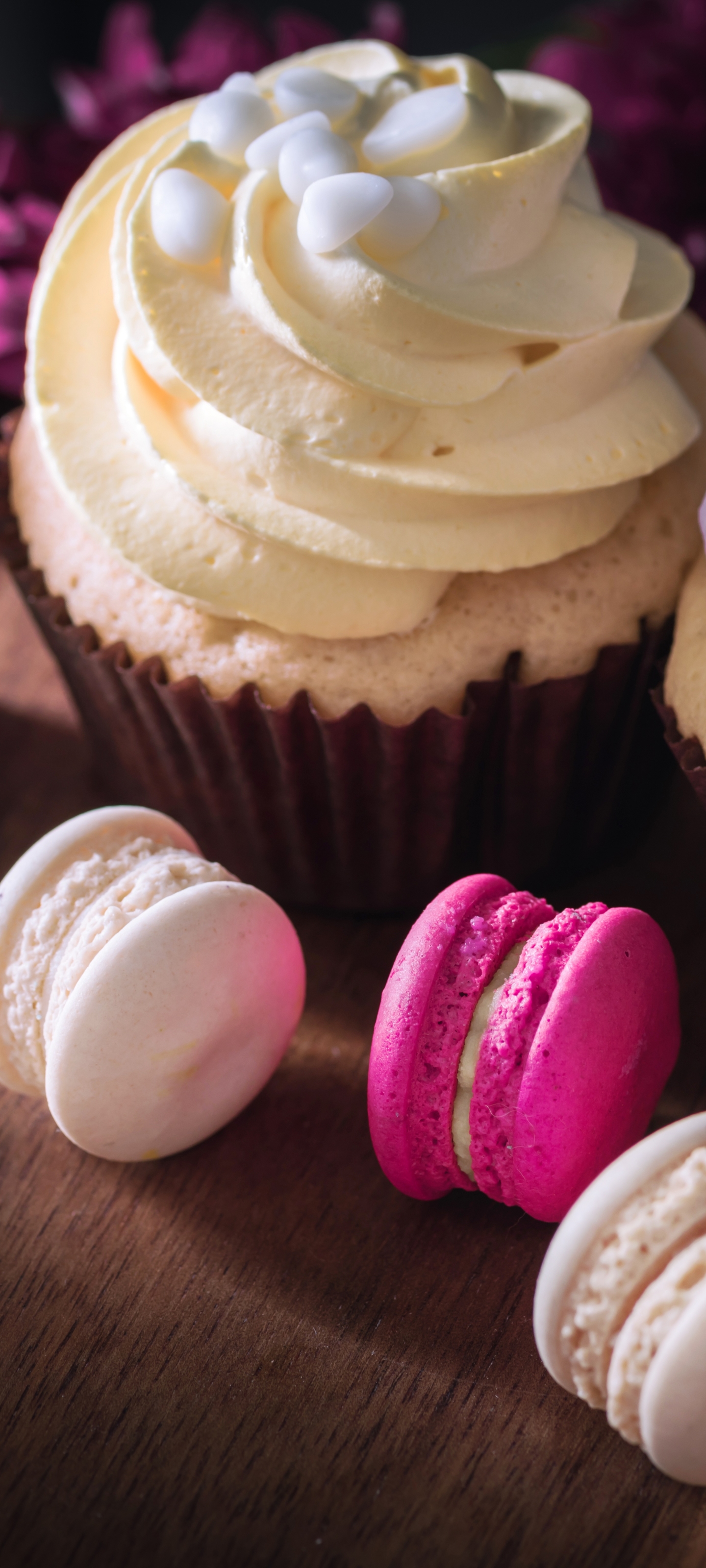 Download mobile wallpaper Food, Sweets, Cupcake, Macaron for free.