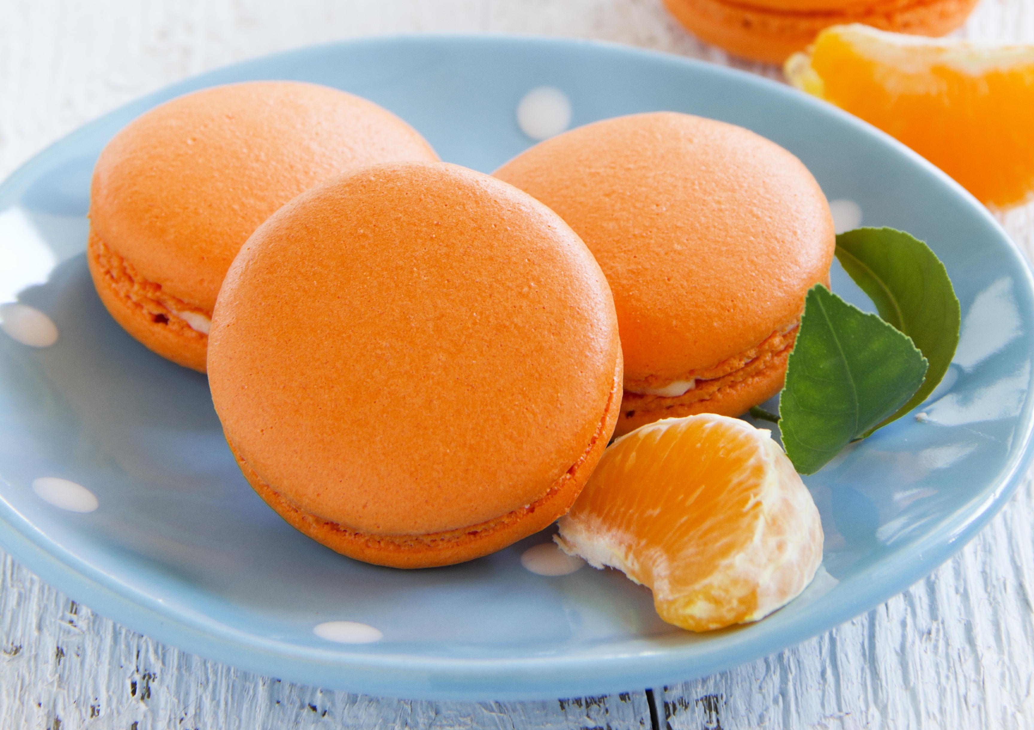 Téléchargez des papiers peints mobile Nourriture, Macaron, Mandarine gratuitement.