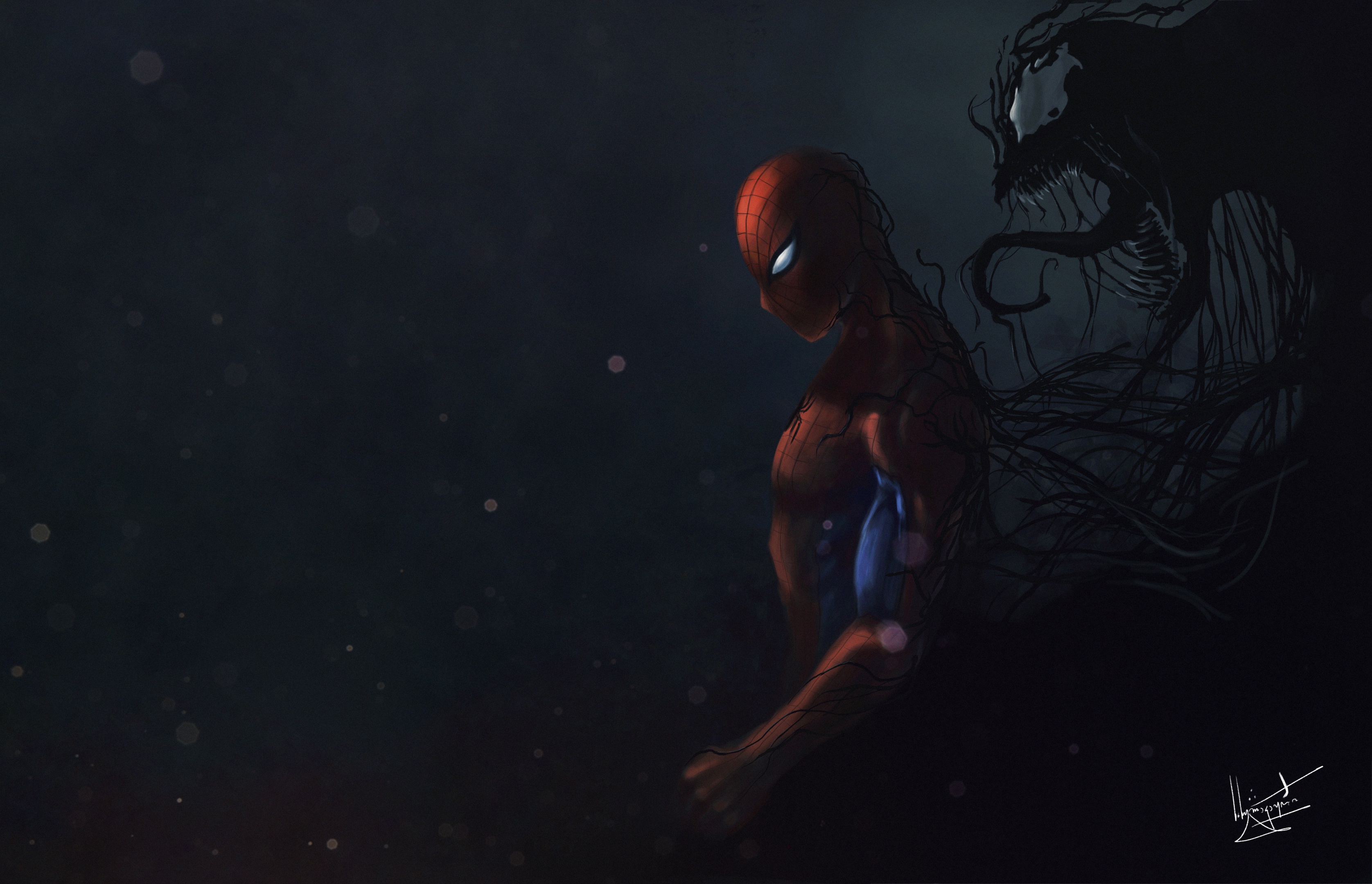 Descarga gratuita de fondo de pantalla para móvil de Veneno, Historietas, Spider Man.