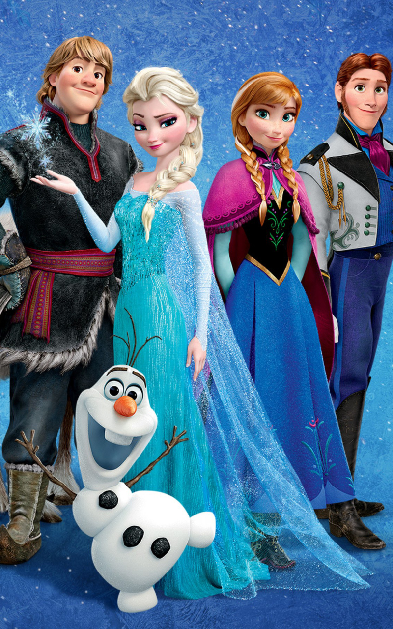Descarga gratuita de fondo de pantalla para móvil de Películas, Frozen: El Reino Del Hielo, Congelado (Película), Ana (Congelada), Elsa (Congelada), Hans (Congelado), Kristoff (Congelado), Olaf (Congelado).