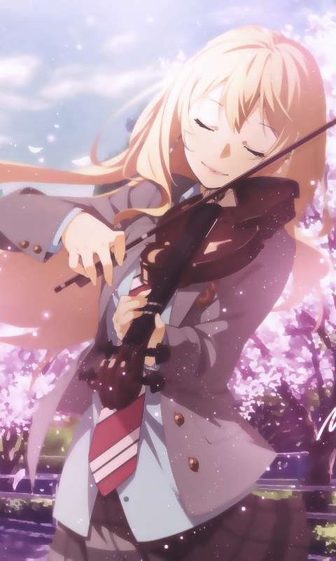 Descarga gratuita de fondo de pantalla para móvil de Animado, Kaori Miyazono, Tu Mentira En Abril.