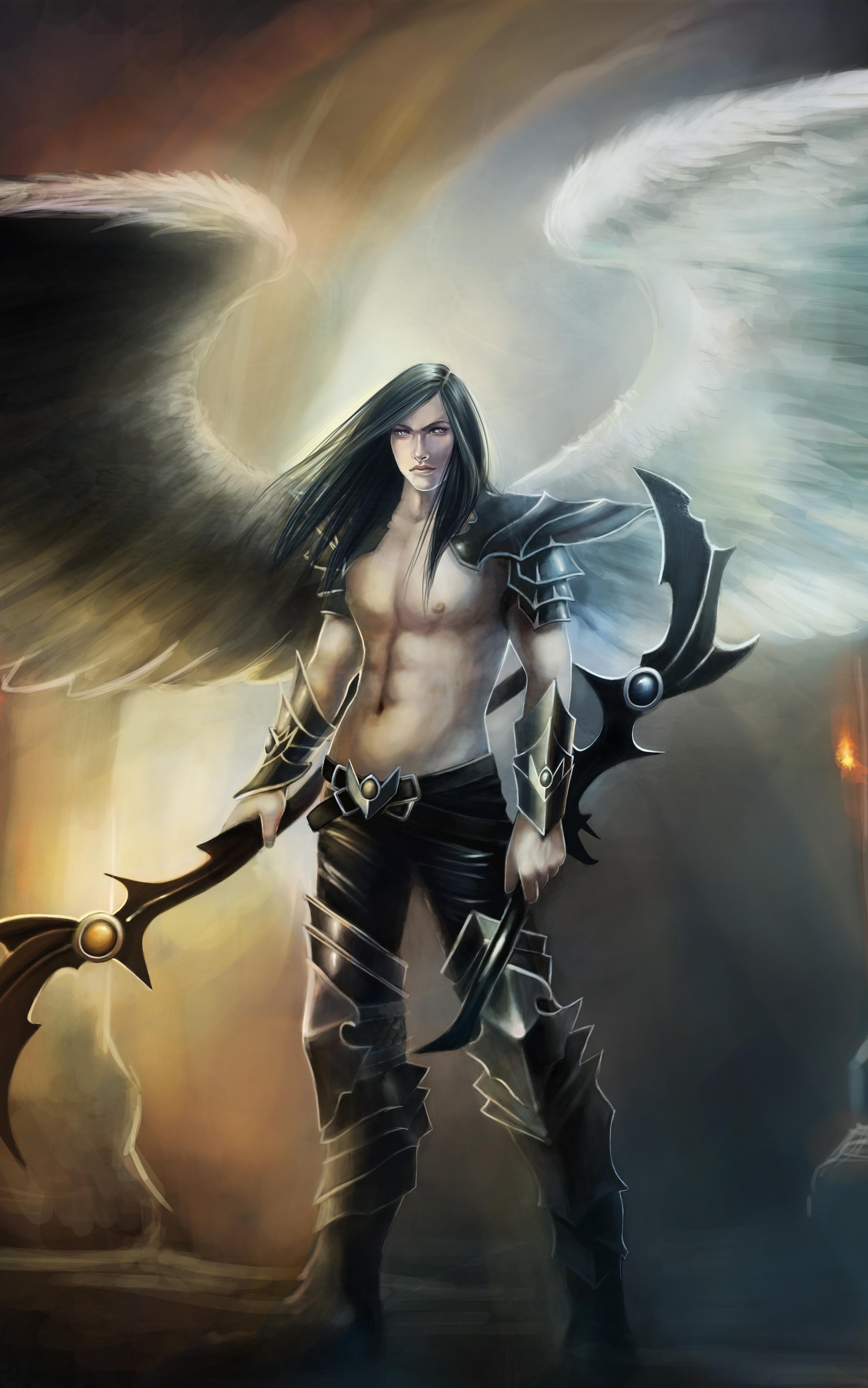 無料モバイル壁紙ファンタジー, 天使, 翼, 天使の戦士をダウンロードします。