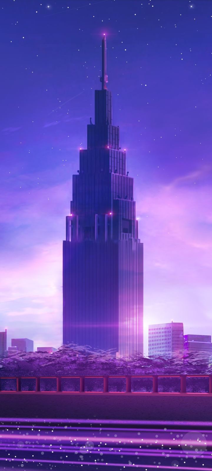 Download mobile wallpaper Anime, City for free.