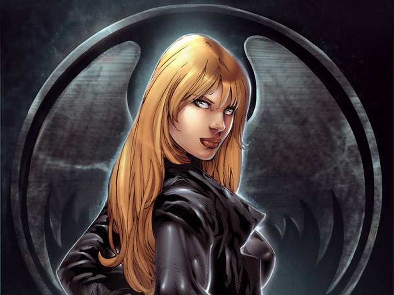 Download mobile wallpaper Blonde, Jacket, Blue Eyes, Comics, Dc Comics, Black Canary for free.