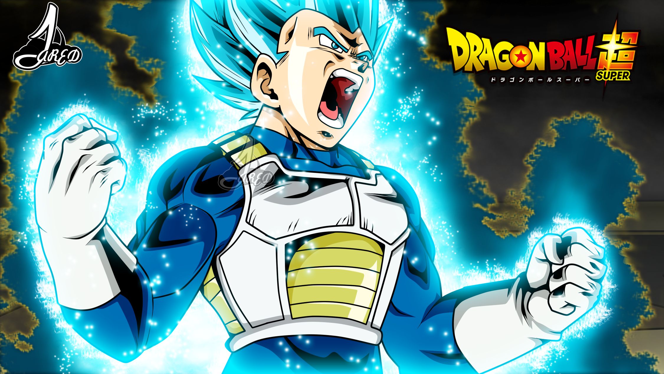 Baixar papel de parede para celular de Anime, Dragon Ball, Vegeta (Dragon Ball), Dragon Ball Super, Super Saiyajin Azul gratuito.