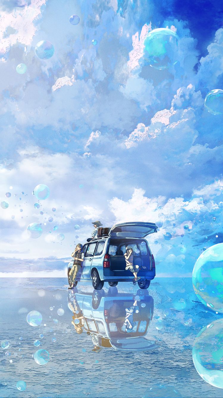 Download mobile wallpaper Anime, Reflection, Original for free.