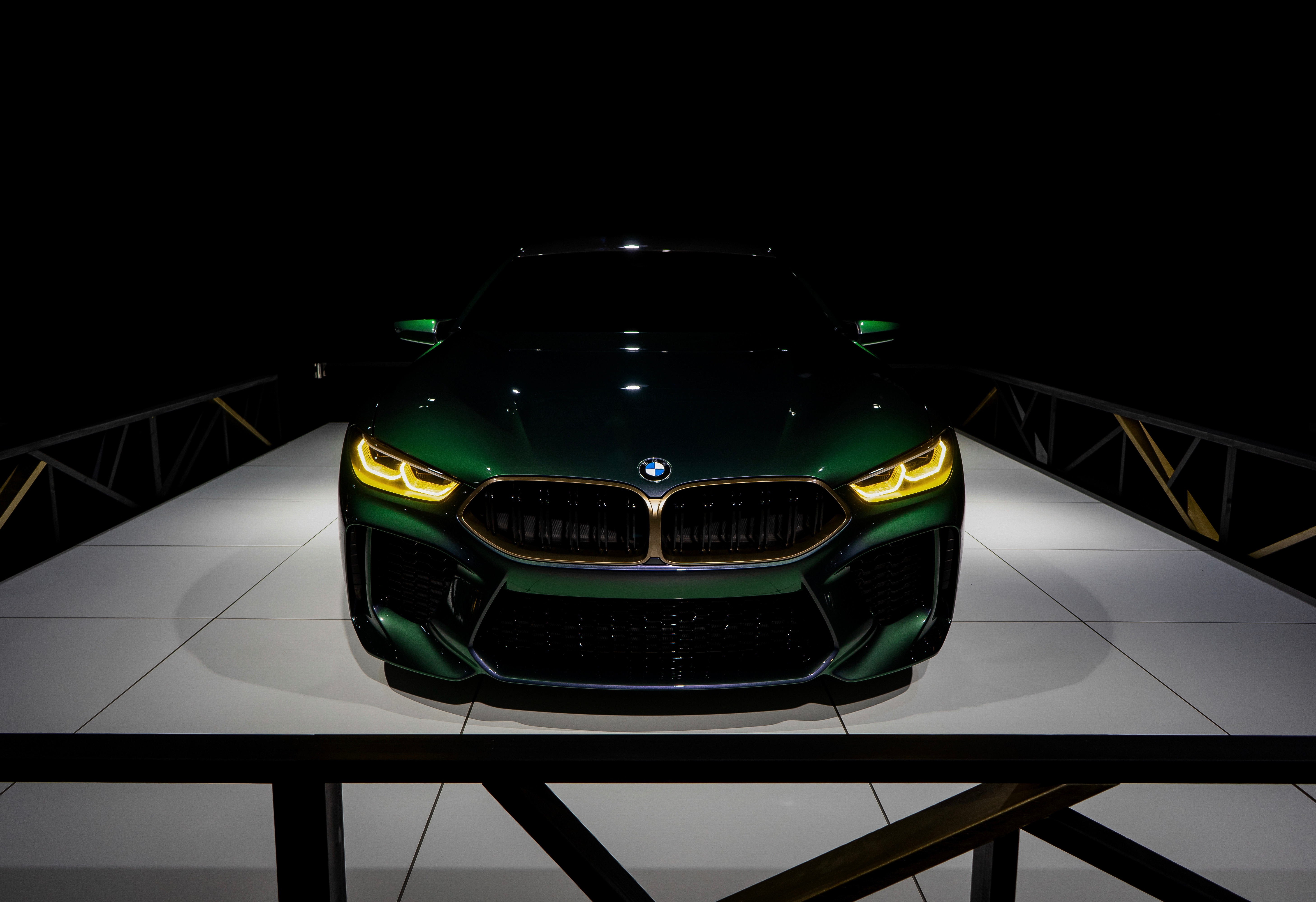 bmw, cars, front view, shadows, bumper