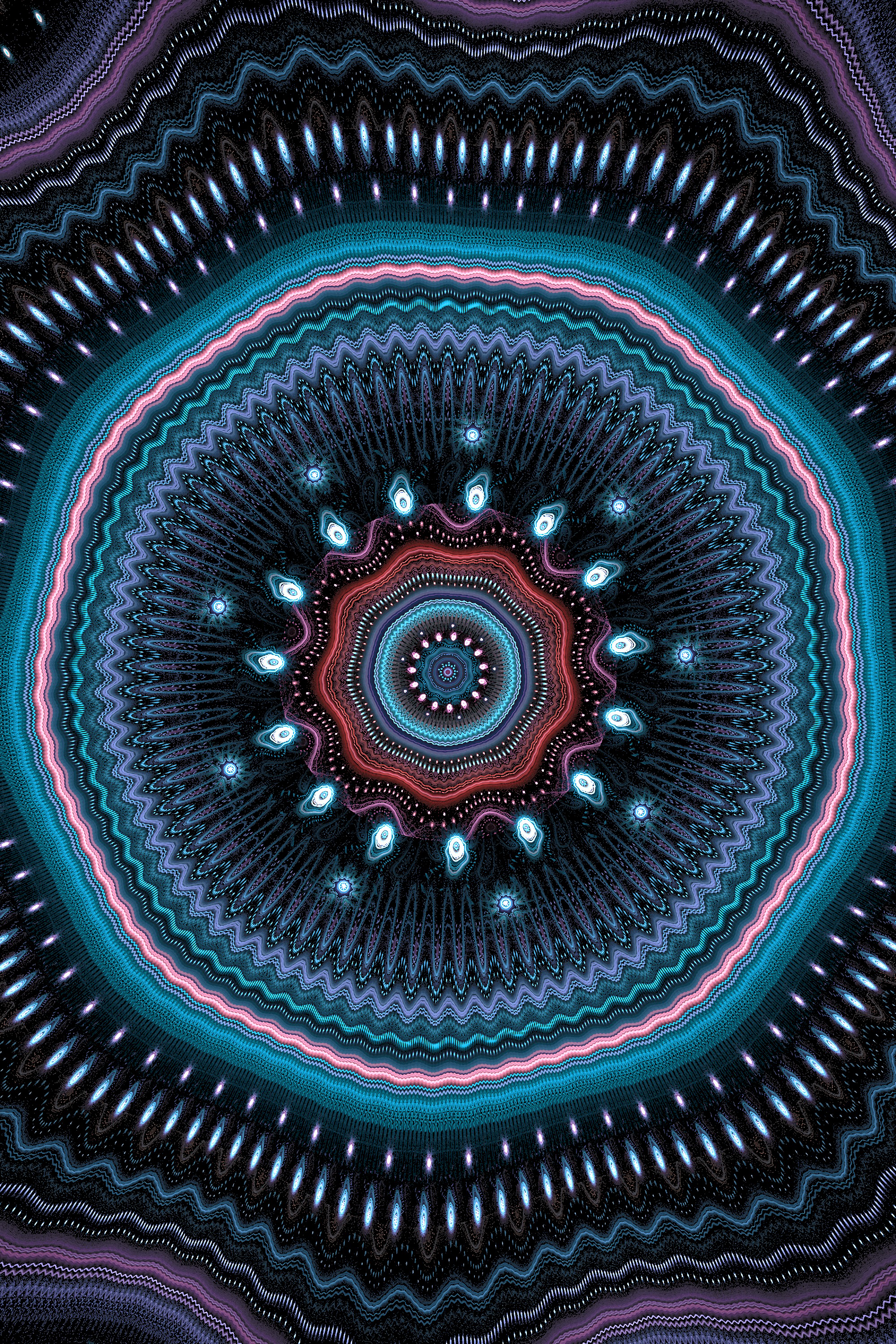 Download mobile wallpaper Mandala, Fractal, Circles, Abstract for free.