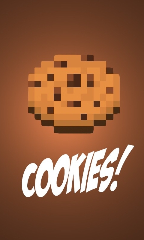 Download mobile wallpaper Minecraft, Brown, Cookie, Video Game for free.