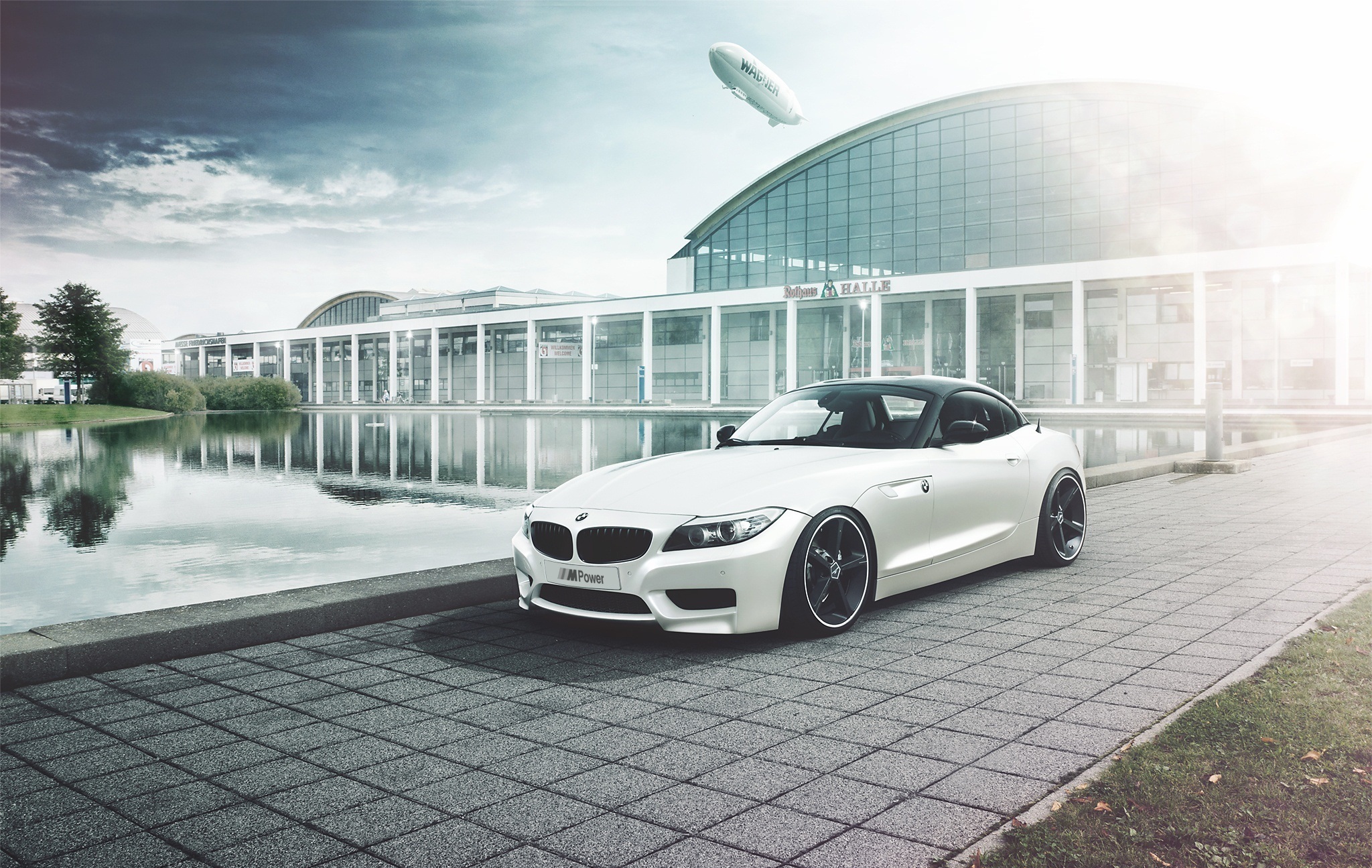 auto, bmw, cars, side view, z4, airship