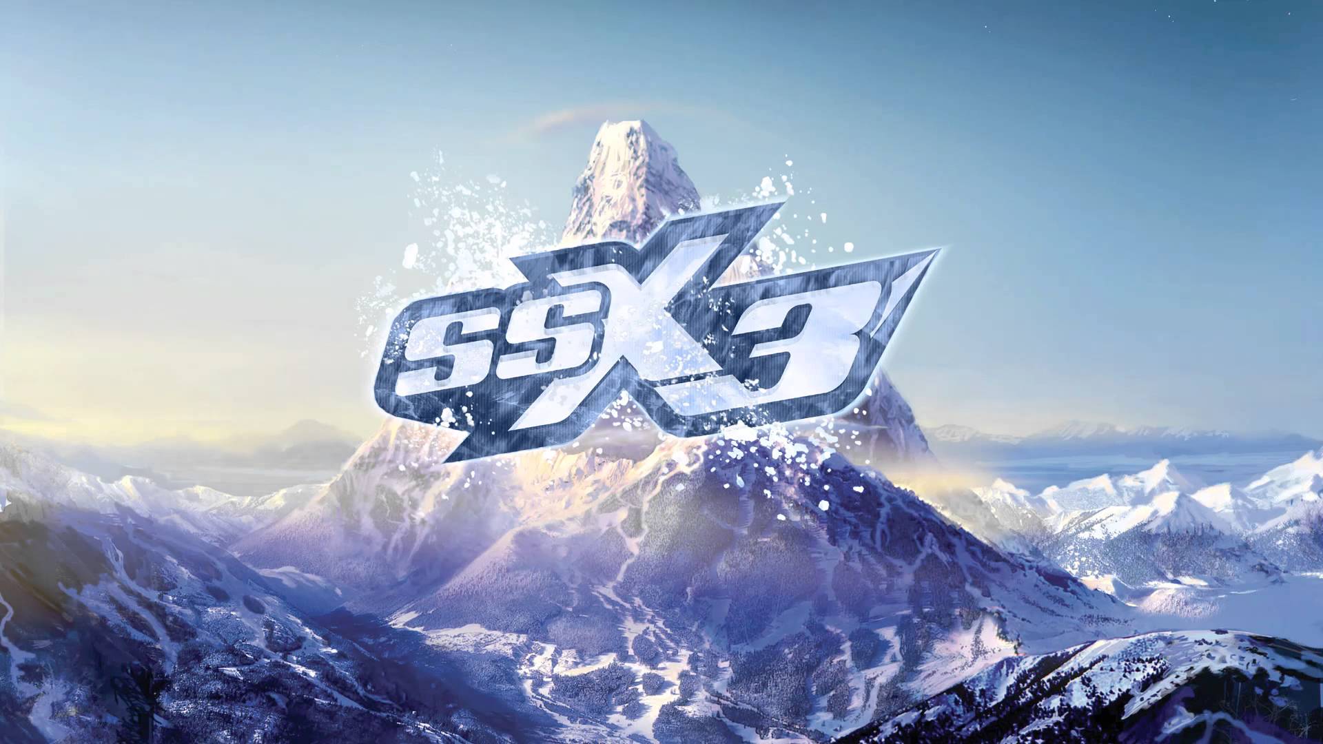 video game, ssx 3, big mountain, logo