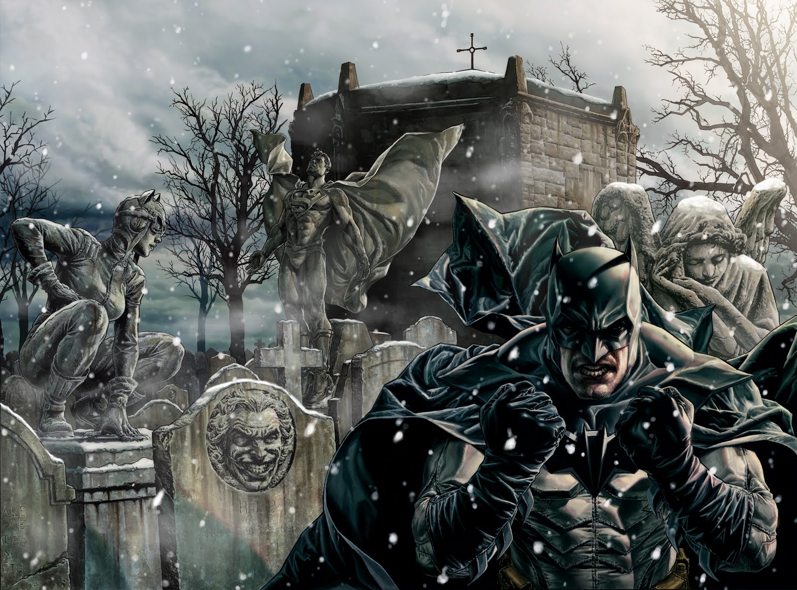 Laden Sie Batman: Noël HD-Desktop-Hintergründe herunter