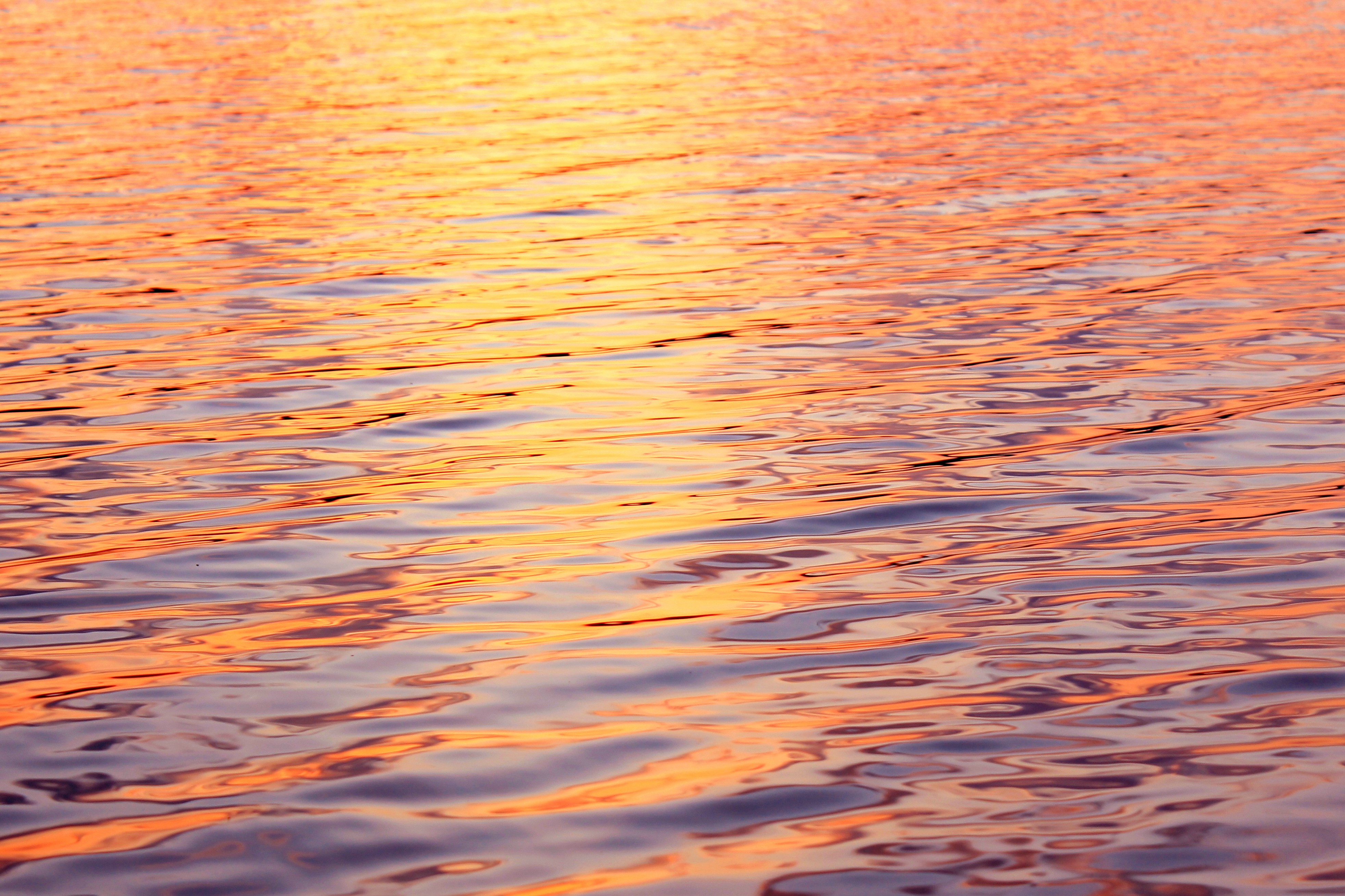 Free download wallpaper Nature, Water, Sunset, Ripple, Ripples, Glare, Waves on your PC desktop