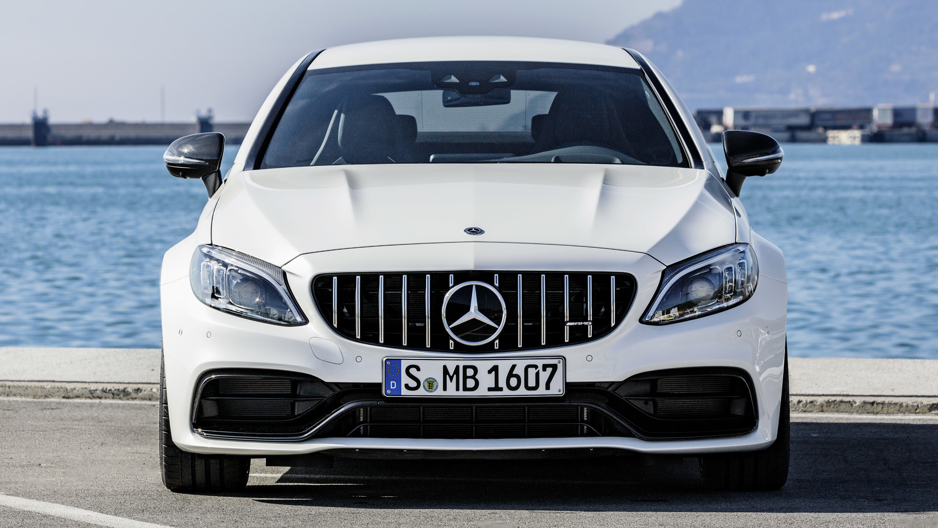 Скачати мобільні шпалери Автомобіль, Mercedes Benz, Купе, Транспортні Засоби, Білий Автомобіль, Компактний Автомобіль, Mercedes Amg C 63 S безкоштовно.