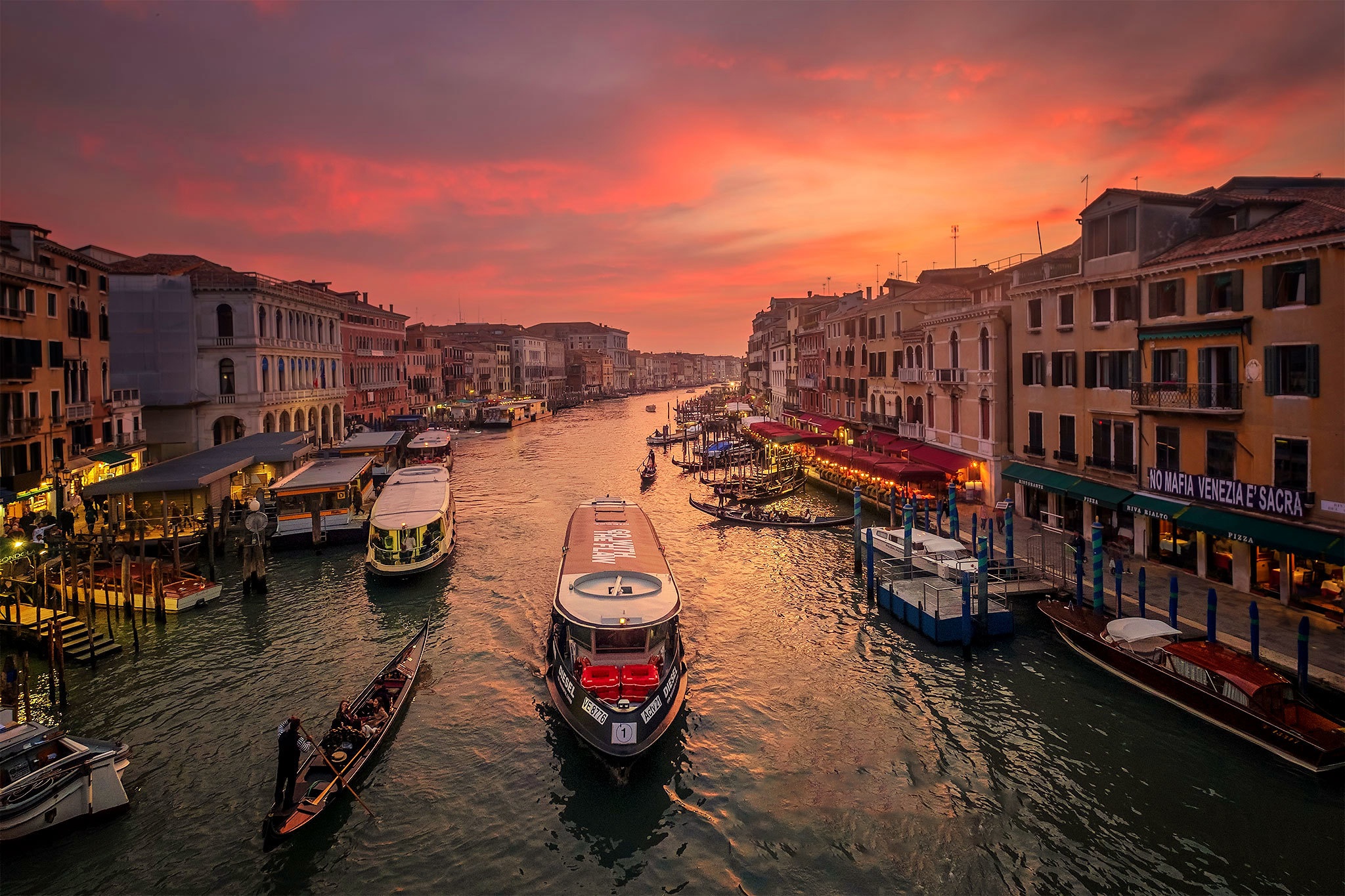 PCデスクトップに都市, イタリア, ヴェネツィア, マンメイド, 運河画像を無料でダウンロード