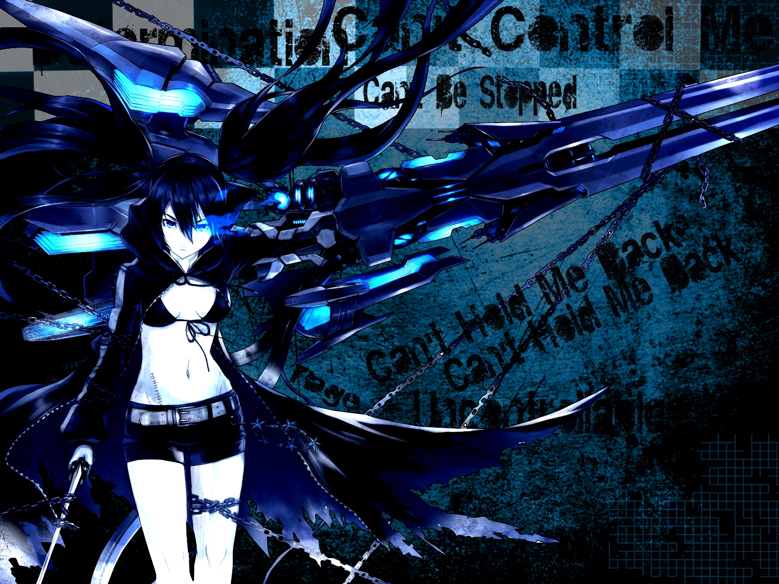 Download mobile wallpaper Anime, Black Rock Shooter for free.