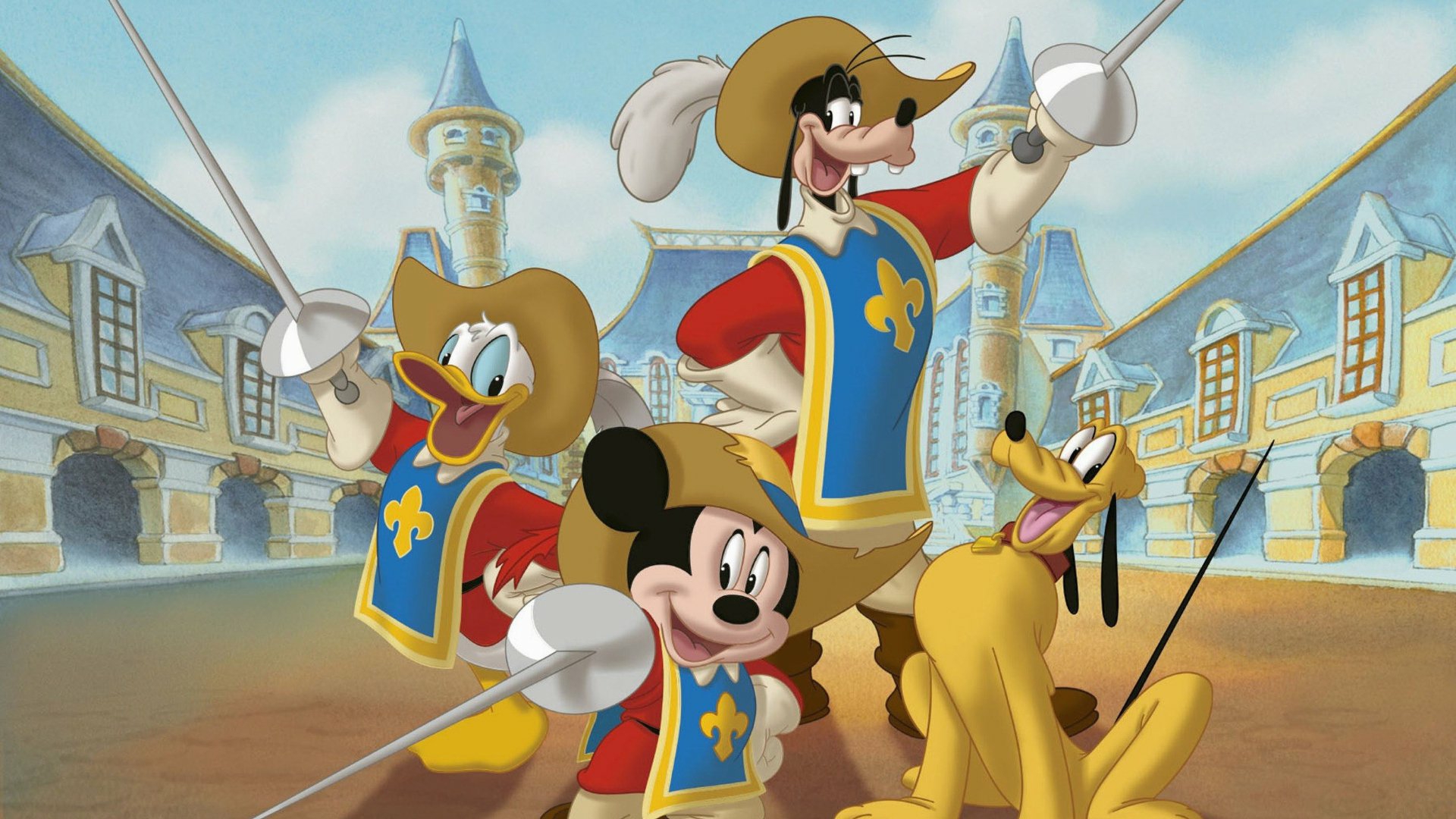 Descarga gratuita de fondo de pantalla para móvil de Películas, Mickey Donald Goofy: Los Tres Mosqueteros.