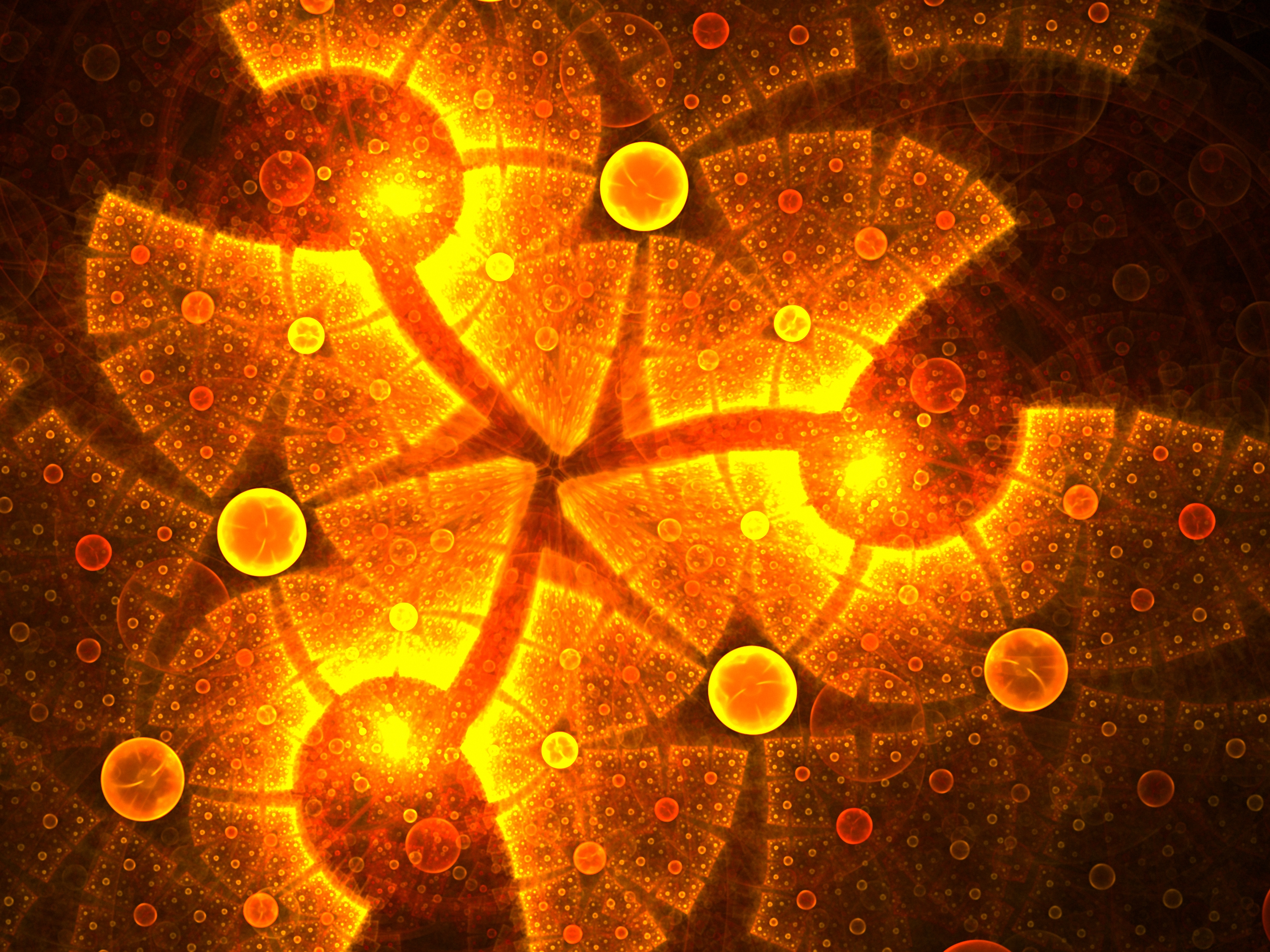 Free download wallpaper Glare, Bright, Circles, Abstract, Fractal on your PC desktop