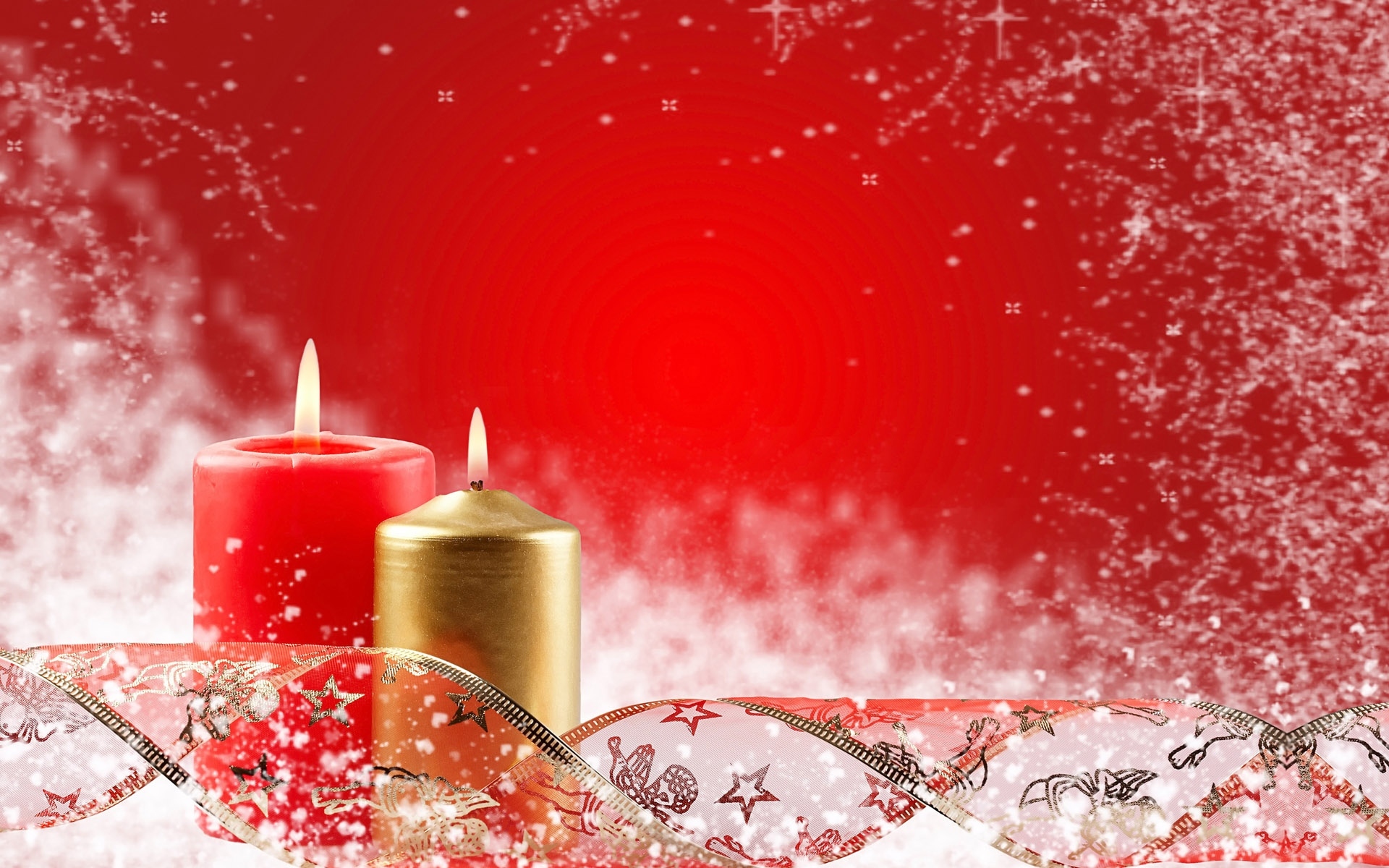 14095 завантажити шпалери свята, фон, новий рік, різдво, свічки, червоний - заставки і картинки безкоштовно