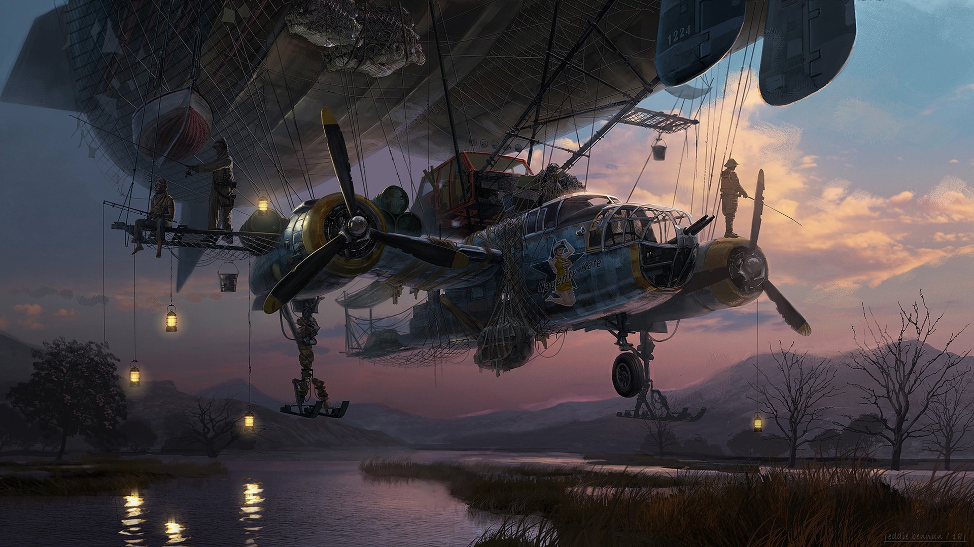Download mobile wallpaper Sci Fi, Aircraft, Vehicle, Post Apocalyptic for free.