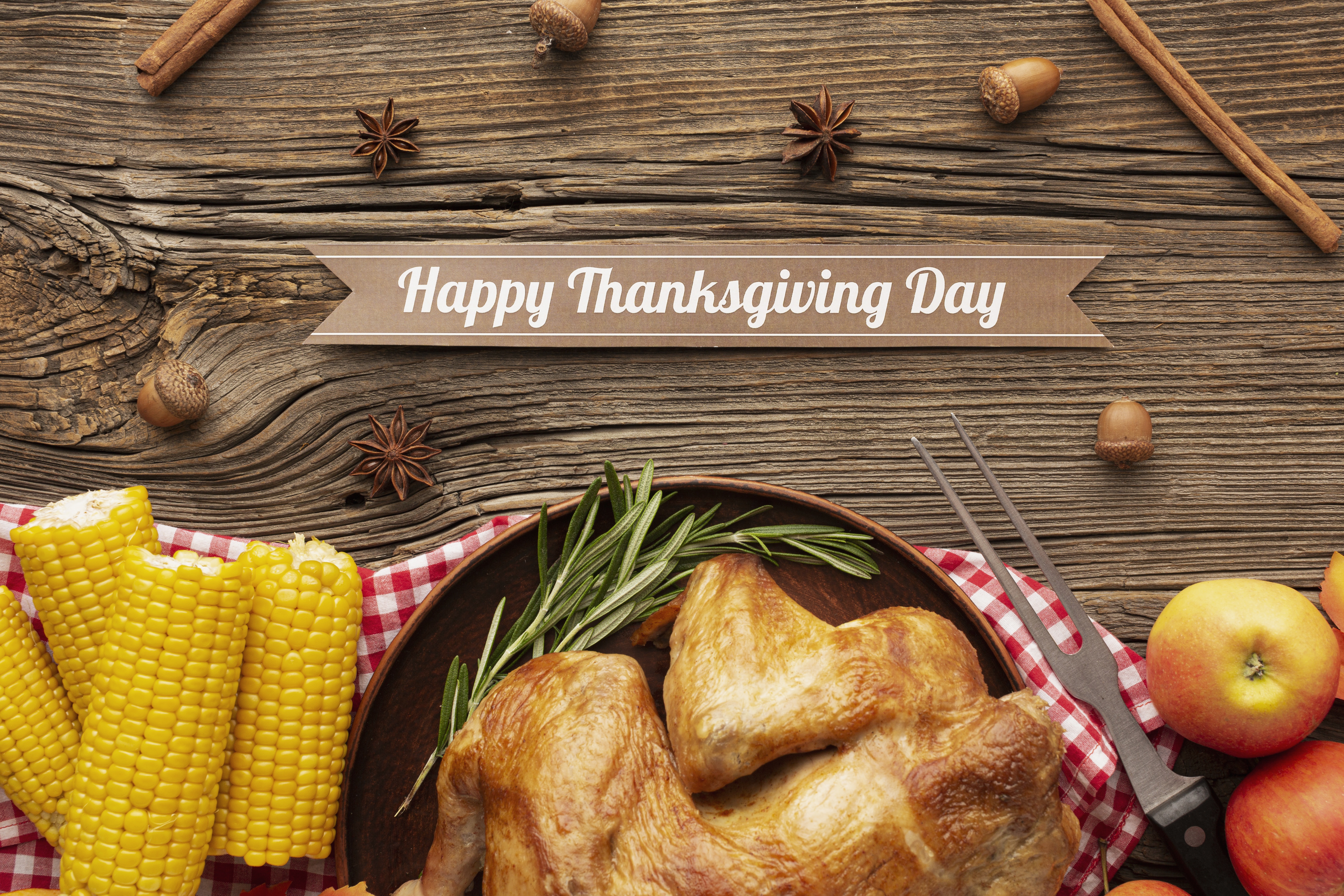 960951 скачать картинку праздничные, день благодарения, кукуруза, еда, счастливого дня благодарения, деревянный - обои и заставки бесплатно