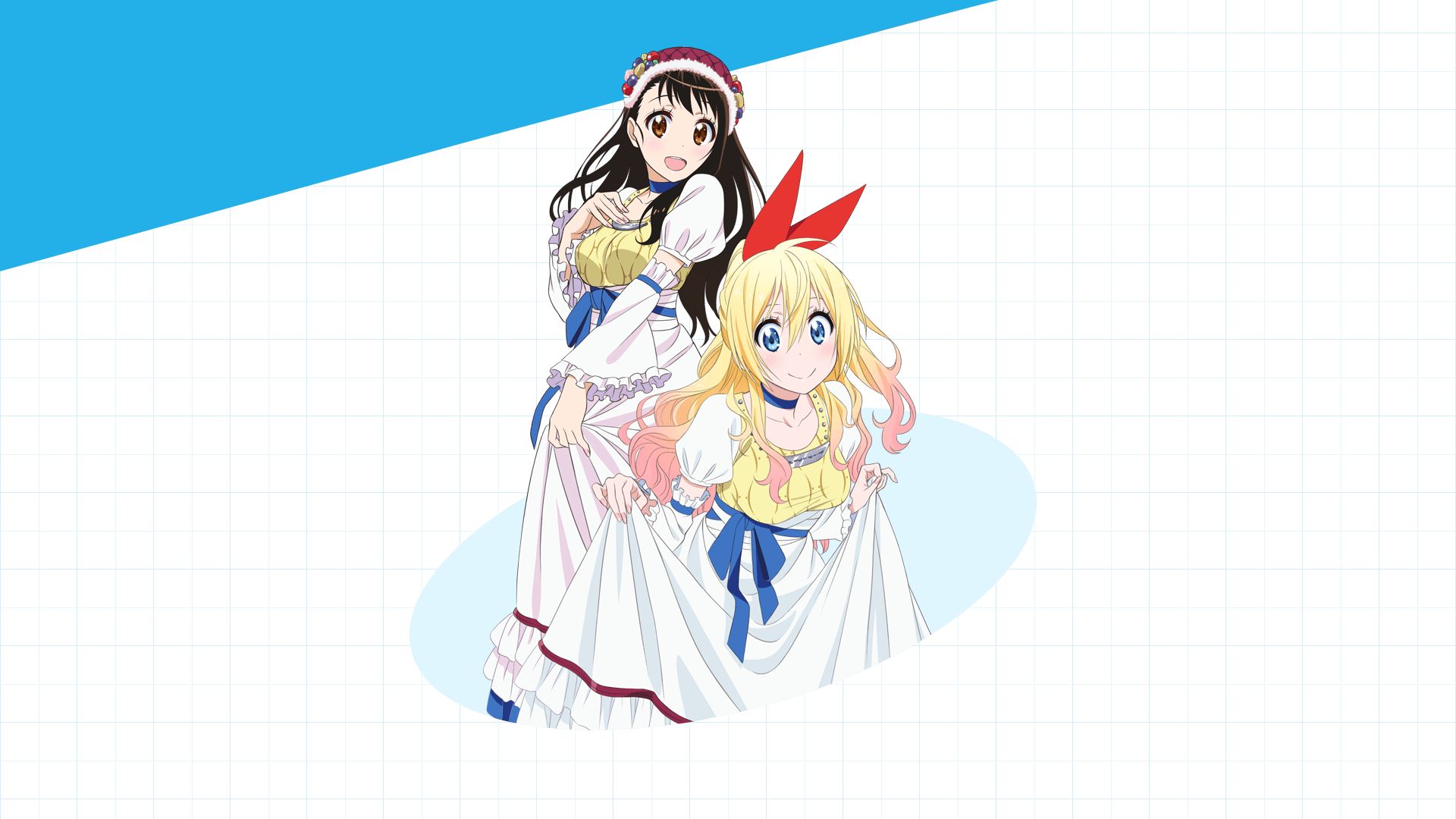 748709 Hintergrundbild herunterladen animes, nisekoi, chitoge kirisaki, kosaki onodera - Bildschirmschoner und Bilder kostenlos