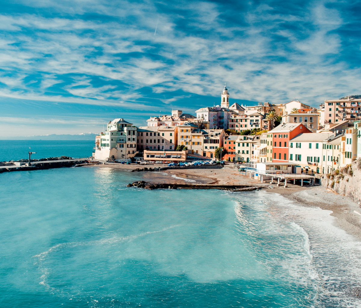 Download mobile wallpaper Man Made, Liguria, Towns for free.