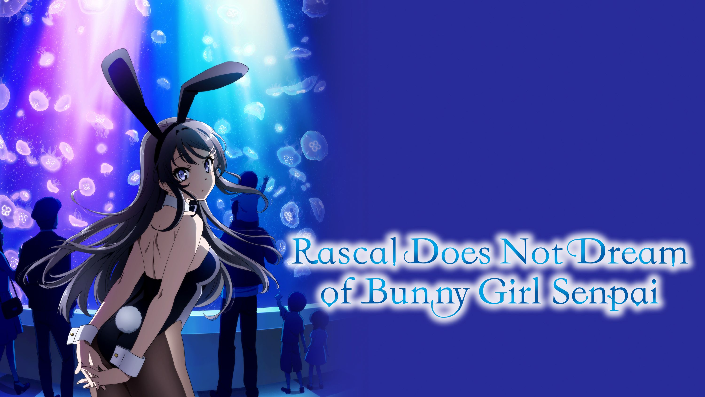 anime, rascal does not dream of bunny girl senpai, blue eyes, bunny ears, mai sakurajima, seishun buta yarou wa bunny girl senpai no yume wo minai