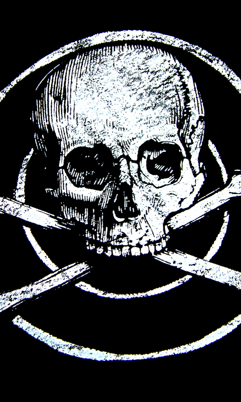 Download mobile wallpaper Dark, Skull for free.