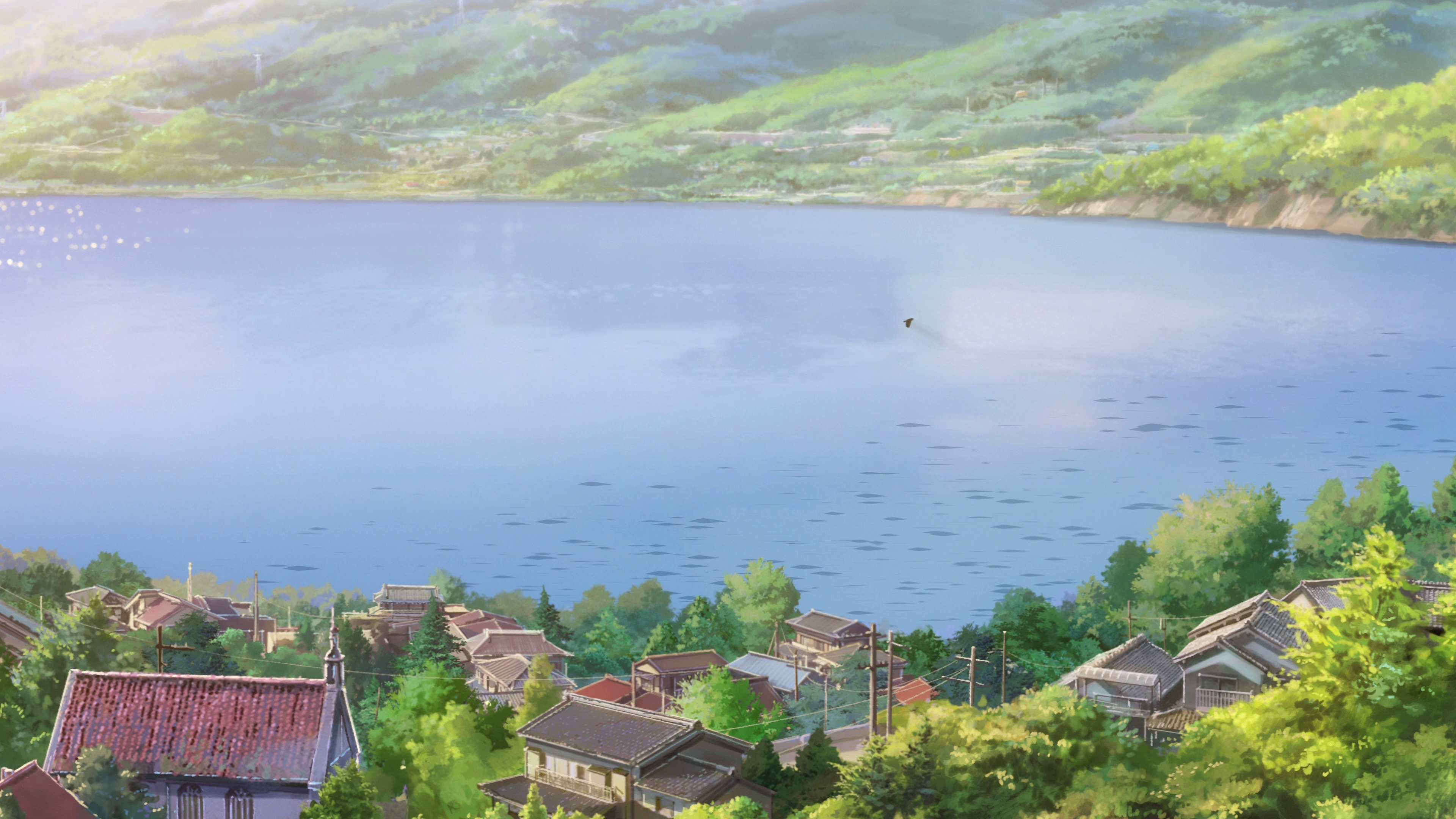 Free download wallpaper Anime, Lake, Town, Your Name, Kimi No Na Wa, Itomori on your PC desktop