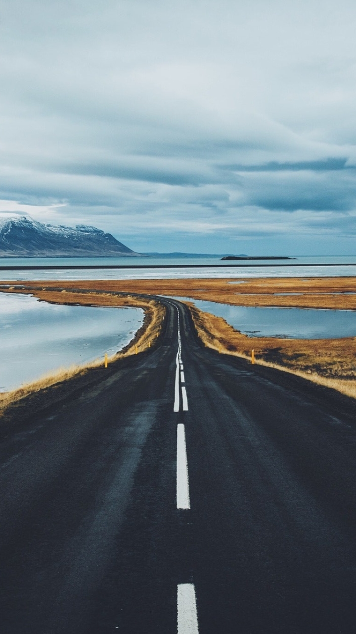 Descarga gratuita de fondo de pantalla para móvil de Paisaje, Naturaleza, Horizonte, Nube, Carretera, Hecho Por El Hombre.