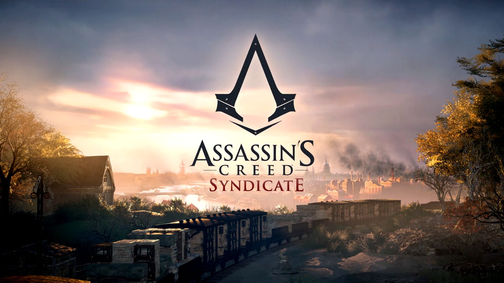 Скачать обои бесплатно Видеоигры, Кредо Ассасина, Лого, Assassin's Creed: Синдикат картинка на рабочий стол ПК
